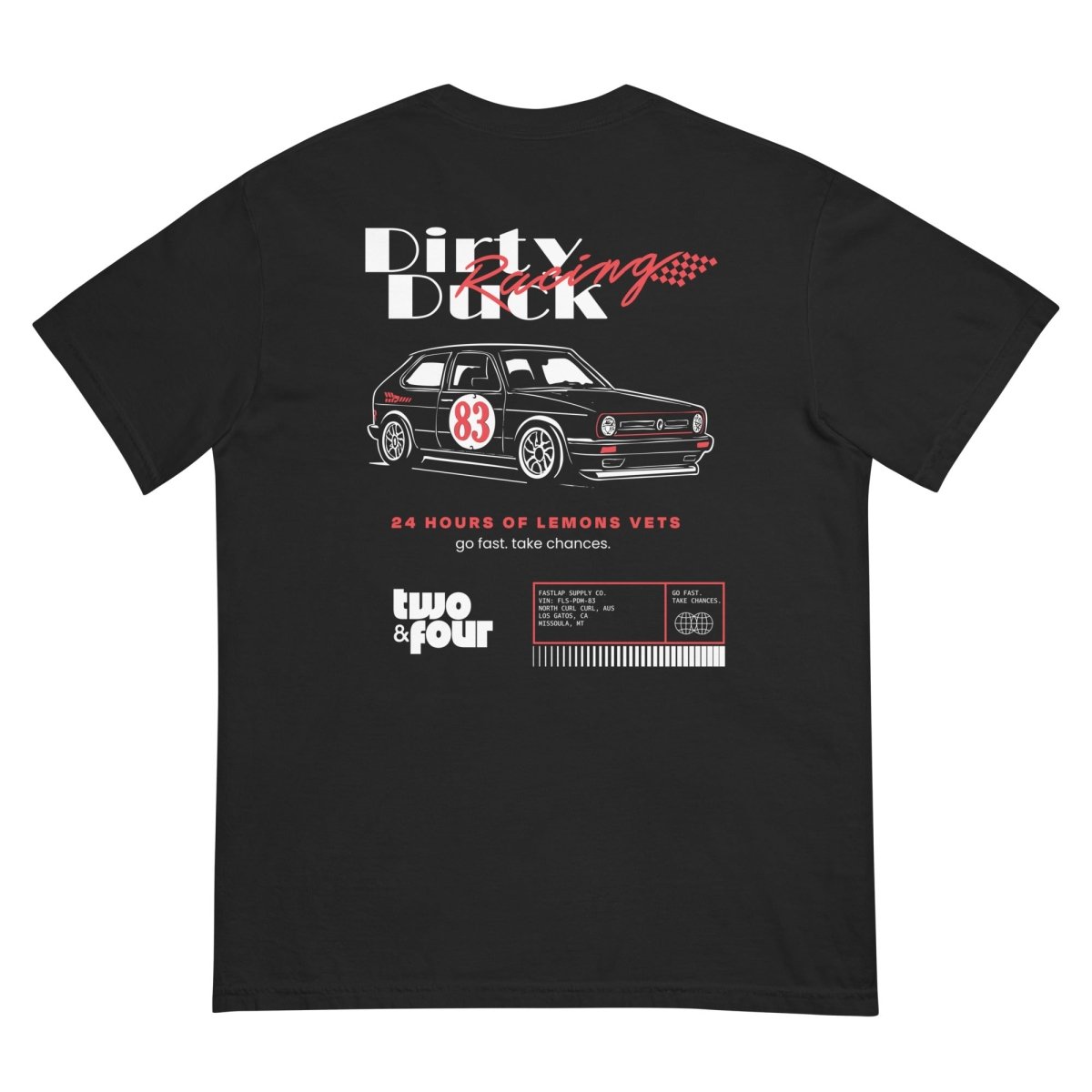 Dirty Duck Racing - Heavyweight t-shirt - FastLap Supply