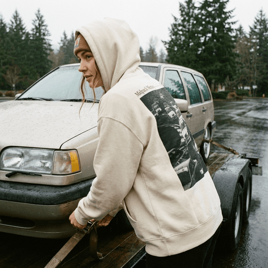FastLap Supply Midpack in the Rain - Heavyweight Hoodie - FastLap Supply