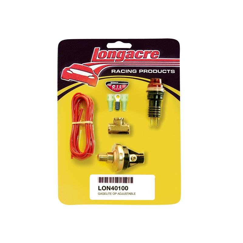 Longacre Oil Pressure Warning Light Kit - 15-50 PSI - FastLap Supply
