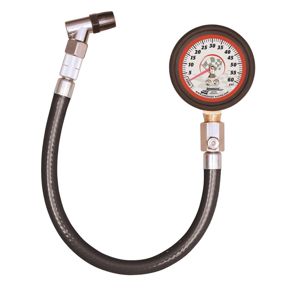 Longacre Standard Tire Gauge - 0-60 PSI - FastLap Supply