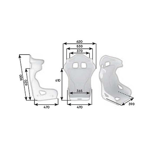 OMP HRC-R Fiberglass Racing Seat - FastLap Supply