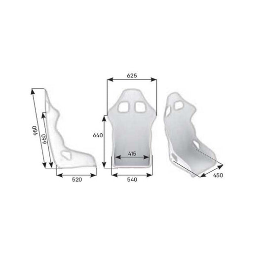 OMP TRS-E XL Racing Seat - FastLap Supply