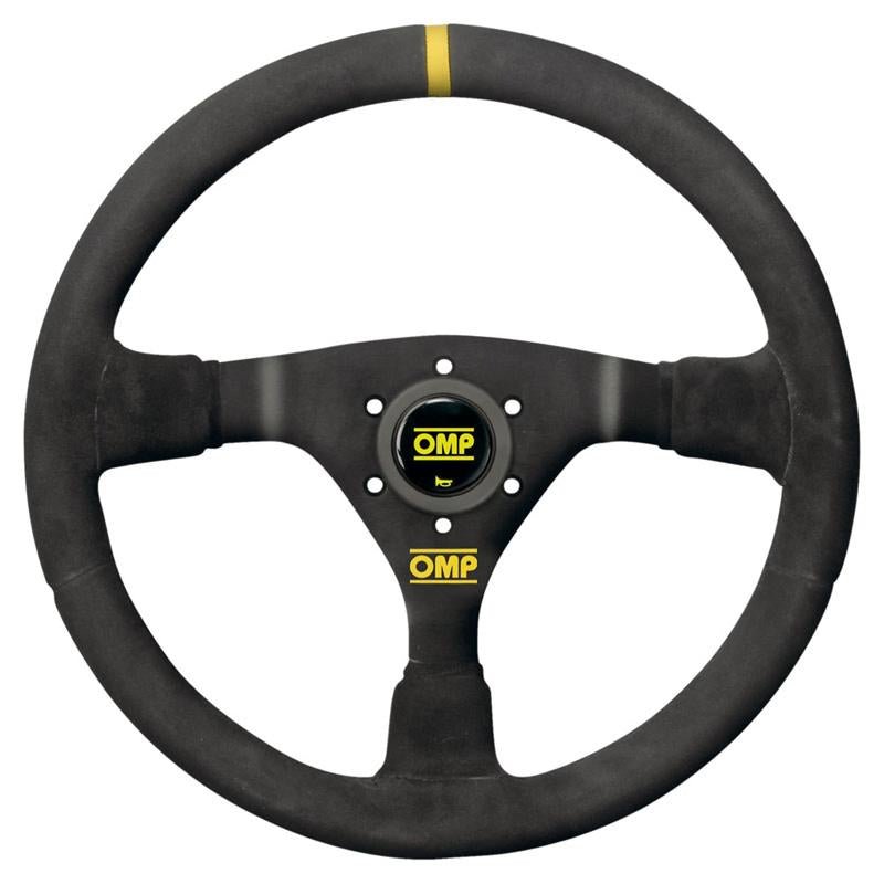 OMP WRC Steering Wheel - Black Suede - FastLap Supply