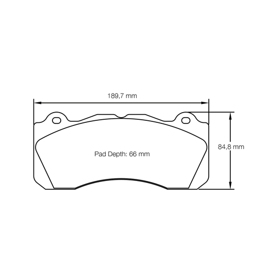 Pagid Ford Mustang GT (2015+) Front Brake Pads - RS-29 Race Compound - U-8203 - FastLap Supply