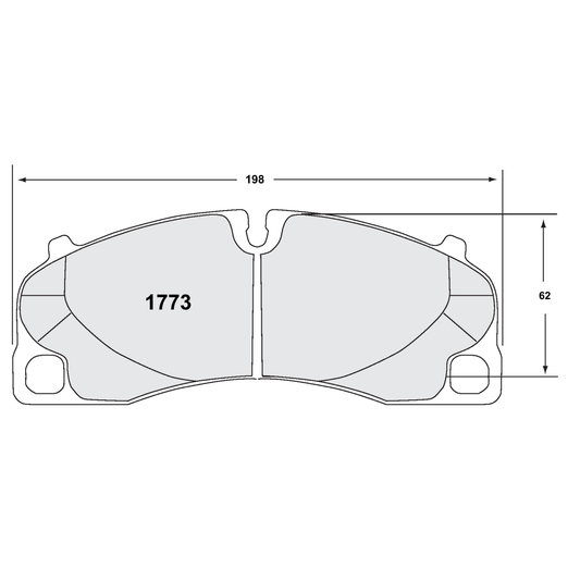 PFC Porsche 991/992 GT3 / Cayman GT4 Front Brake Pads - 11 Compound - 1773.11.17.44 - FastLap Supply