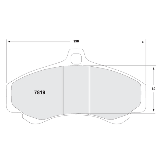 PFC Porsche 996/997 GT2 GT3 Turbo Front Brake Pads - 331 Compound - 7819.331.17.44 - FastLap Supply