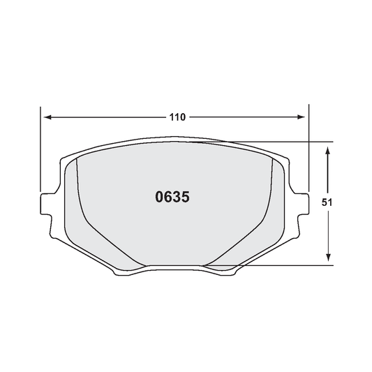 PFC Spec Miata (NA/NB 1.8L) Front Brake Pads - 08 Compound - 0635.08.13.44 - FastLap Supply