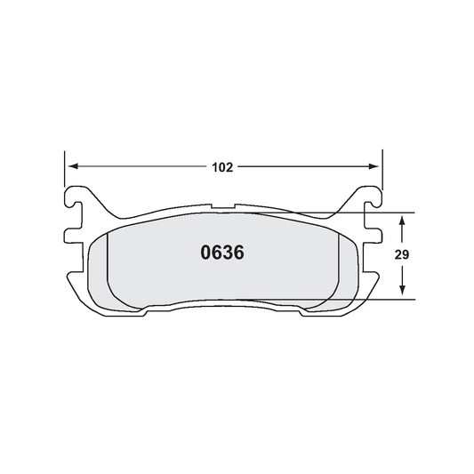 PFC Spec Miata (NA/NB 1.8L) Rear Brake Pads - 97 Compound - 0636.97.13.44 - FastLap Supply