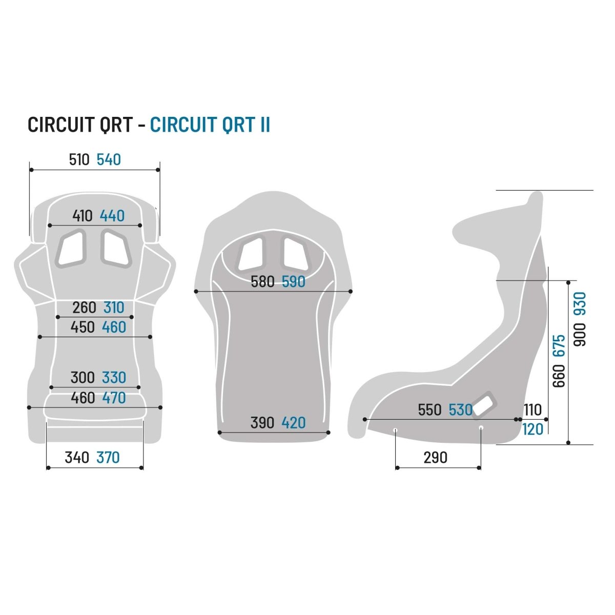 Sparco Circuit QRT Fiberglass Racing Seat - FastLap Supply