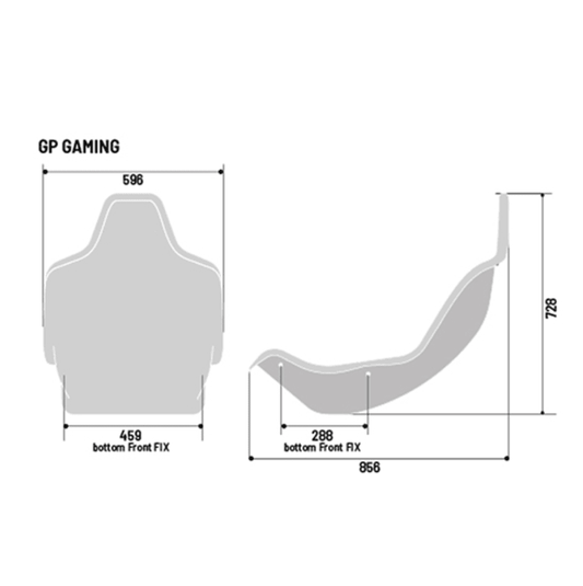 Sparco GP Sky Gaming Seat (Not FIA) - Black Vinyl - FastLap Supply