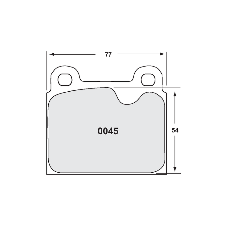 PFC Classic Porsche 911 1978-83 Front Brake Pads - 97 Compound - 0045.97.15.44