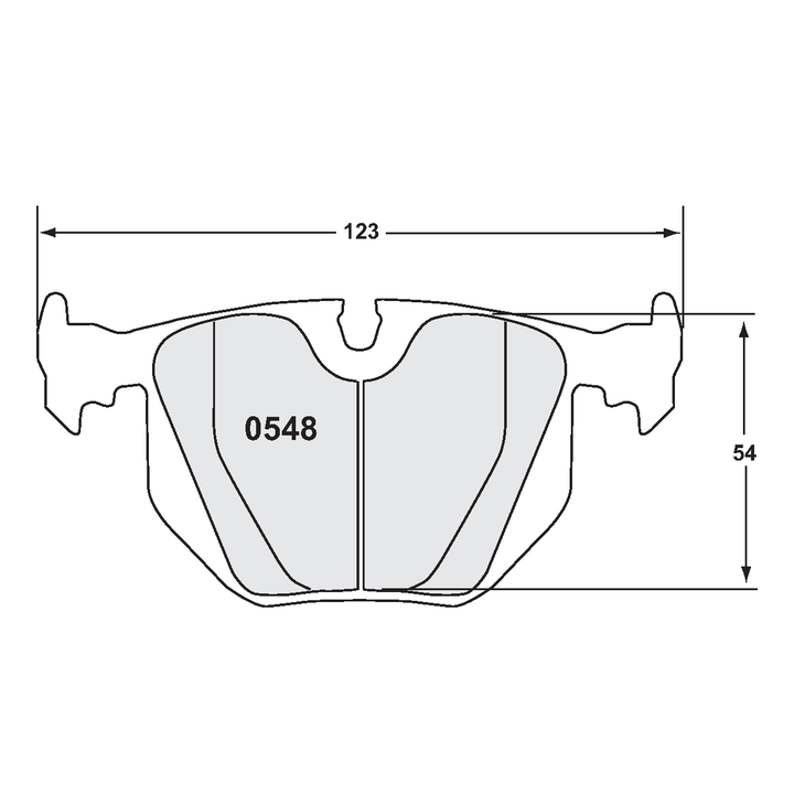 PFC BMW Spec E46, M3 Rear Brake Pads - 08 Compound - 0548.08.16.44