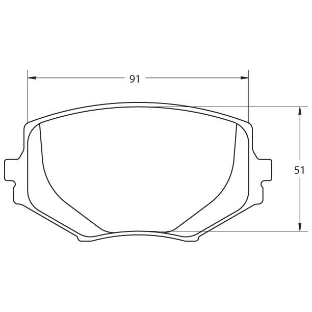 PFC Spec Miata (NA/NB 1.8L) Front Brake Pads - 11 Compound - 0635.11.13.44
