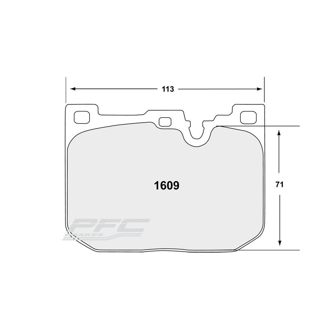 PFC BMW F8X M2/M3/M4 Front Brake Pads - 08 Compound - 1609.08.17.44