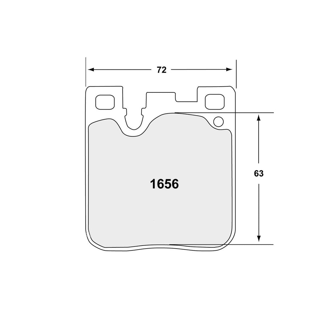 PFC BMW F8X M2/M3/M4 Rear Brake Pads - 08 Compound - 1656.08.16.44