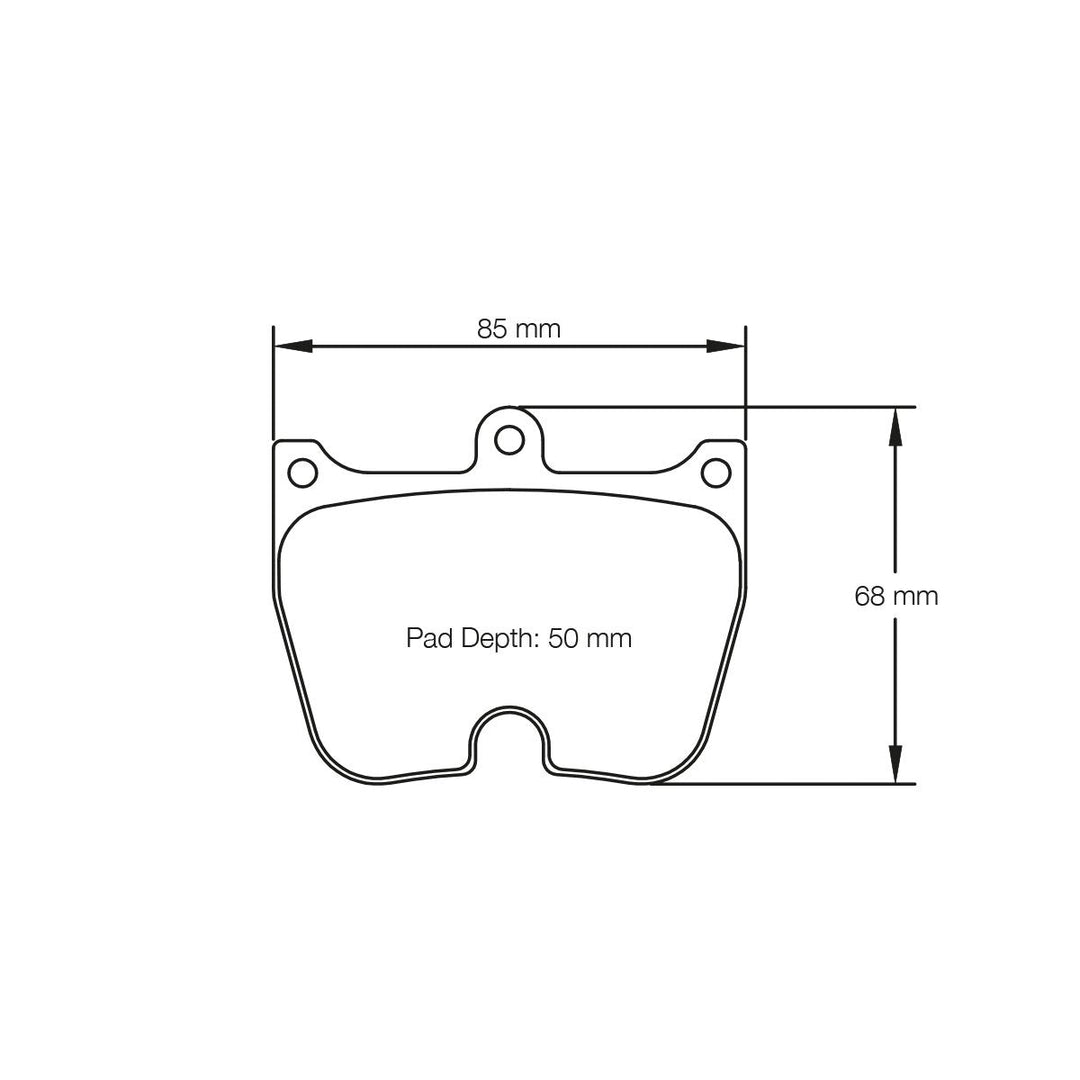 Pagid U-2105 Yellow Racing Pad - RS19 Compound