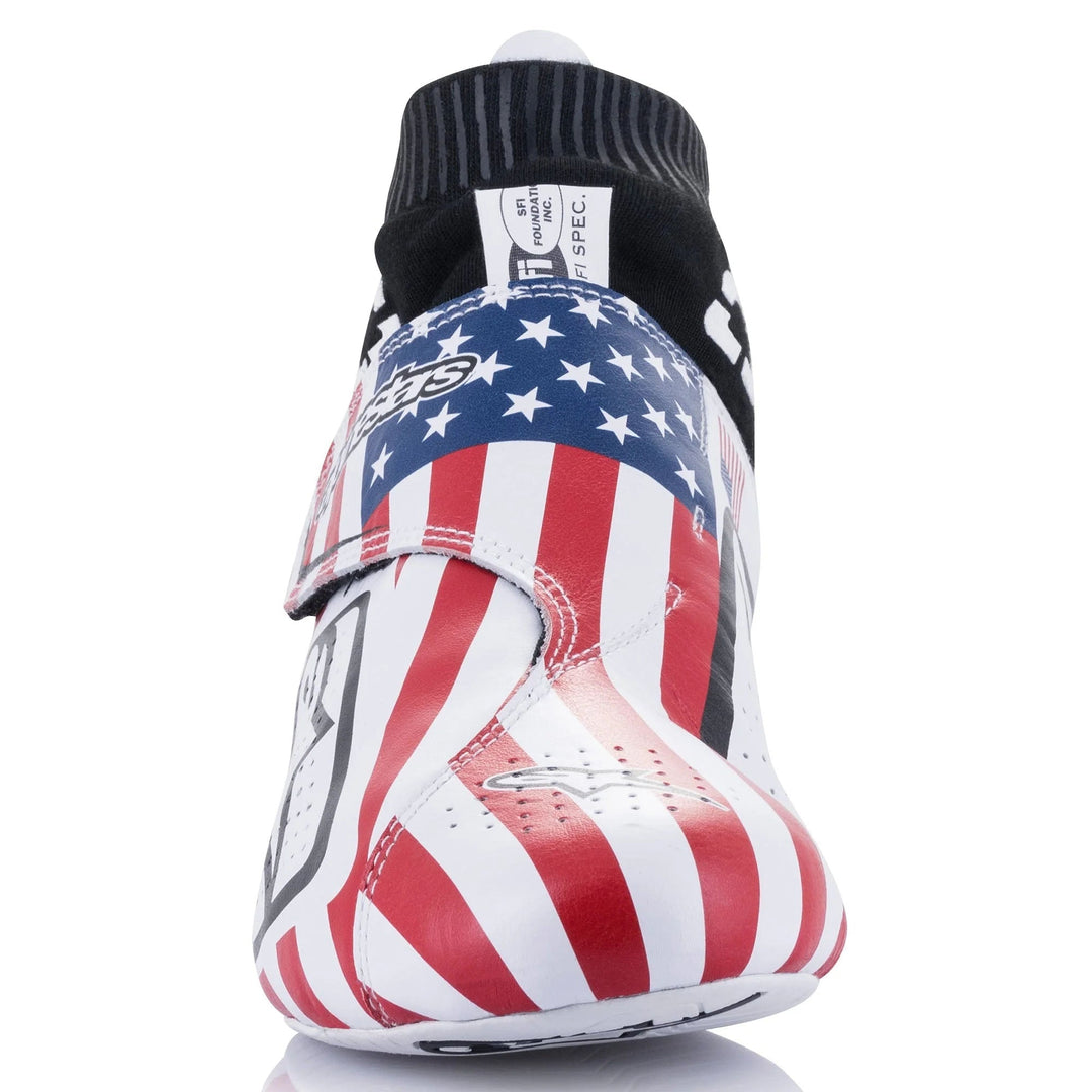 Alpinestars Supermono v2 Liberty Racing Shoes (Size: 12, White/Red/Blue)
