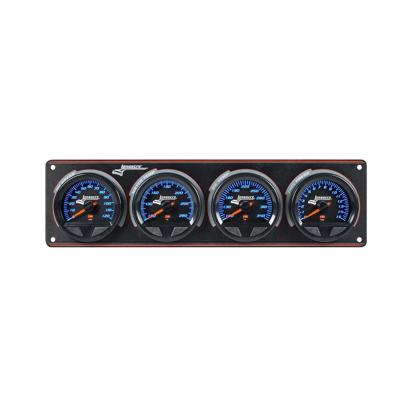 Longacre SMi Elite Waterproof 4 Gauge Panel - OP/WT/OT/FP