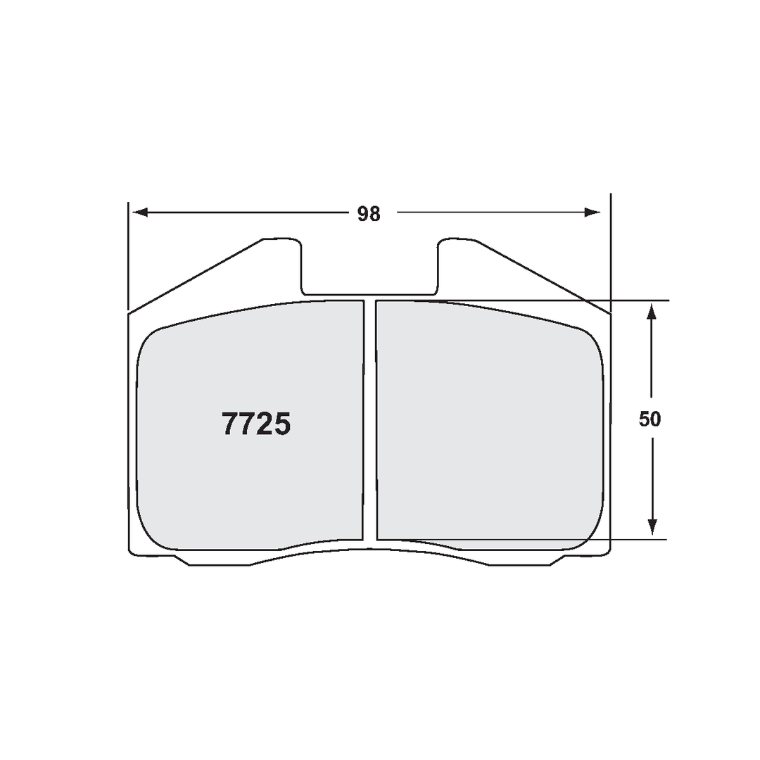 PFC Porsche / Ferrari Front &amp; Rear Brake Pads - 08 Compound - 7725.08.18.44 (0345-shape)