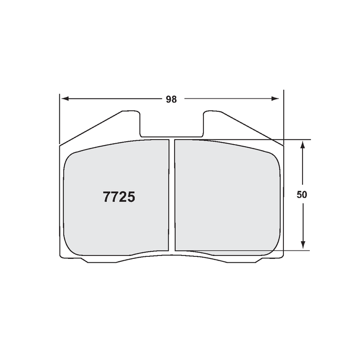 PFC Porsche / Ferrari Front &amp; Rear Brake Pads - 08 Compound - 7725.08.18.44 (0345-shape)