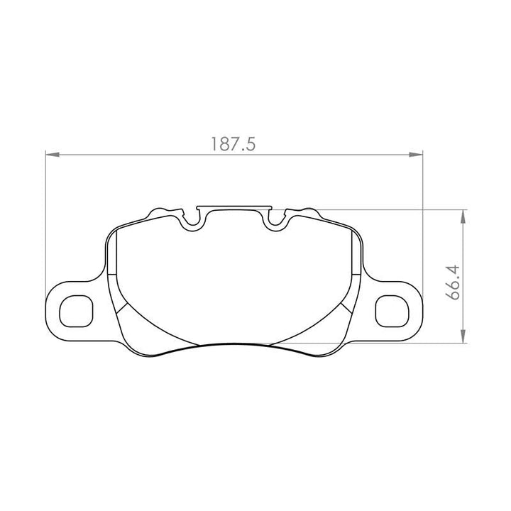 PFC Porsche 991/992 GT3 / Cayman GT4 Rear Brake Pads - 11 Compound - 7727.11.18.44
