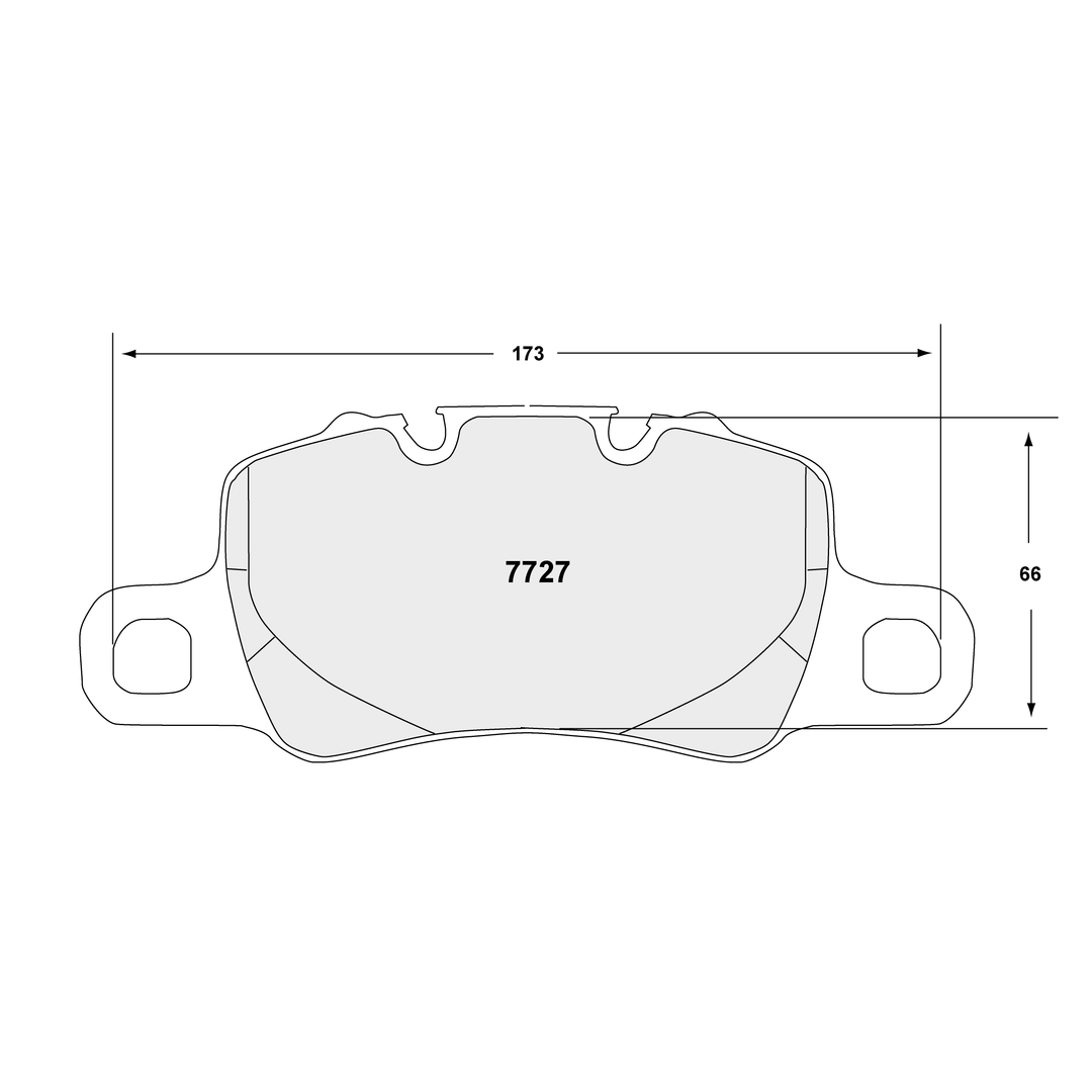 PFC Porsche 991/992 GT3 / Cayman GT4 Rear Brake Pads - 332 Compound - 7727.332.18.44