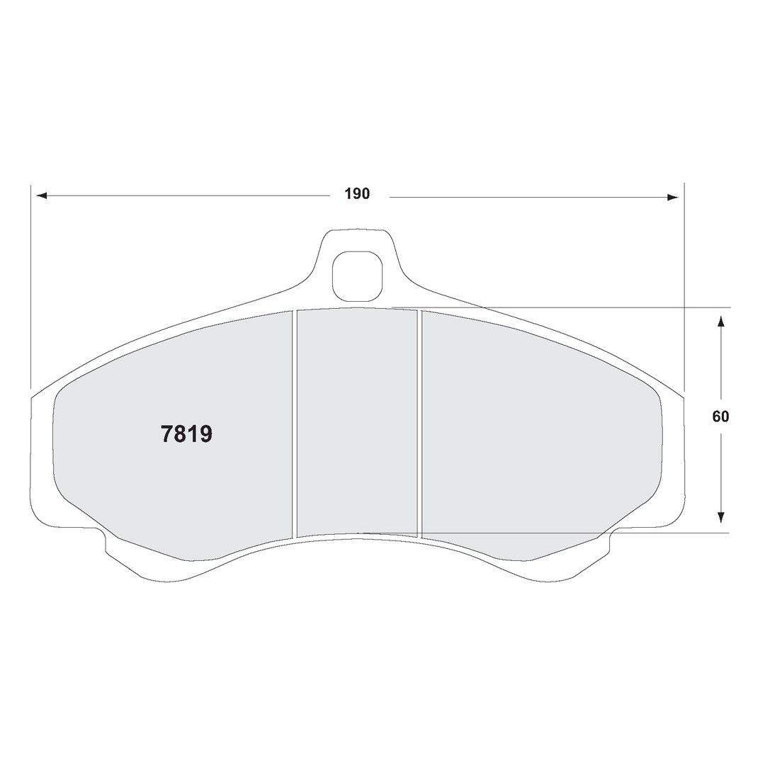 PFC Porsche 996/997 GT2 GT3 Turbo Front Brake Pads - 331 Compound  - 7819.331.17.44