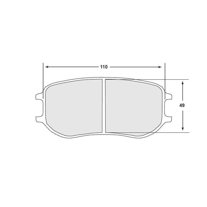 PFC Porsche 991 Cup / Cayman GT4 Clubsport Rear Brake Pads - 11 Compound  - 7969.11.26.44