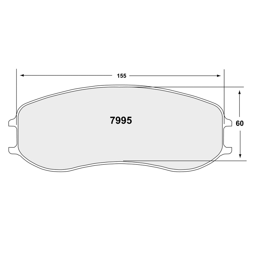 PFC ZR95 Porsche Caliper Brake Pads - 11 Compound - 7995.11.22.44