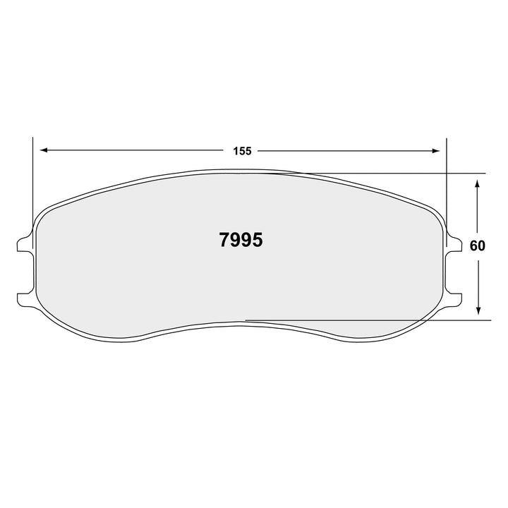 PFC ZR95 Porsche Caliper Brake Pads - 11 Compound - 7995.11.22.44