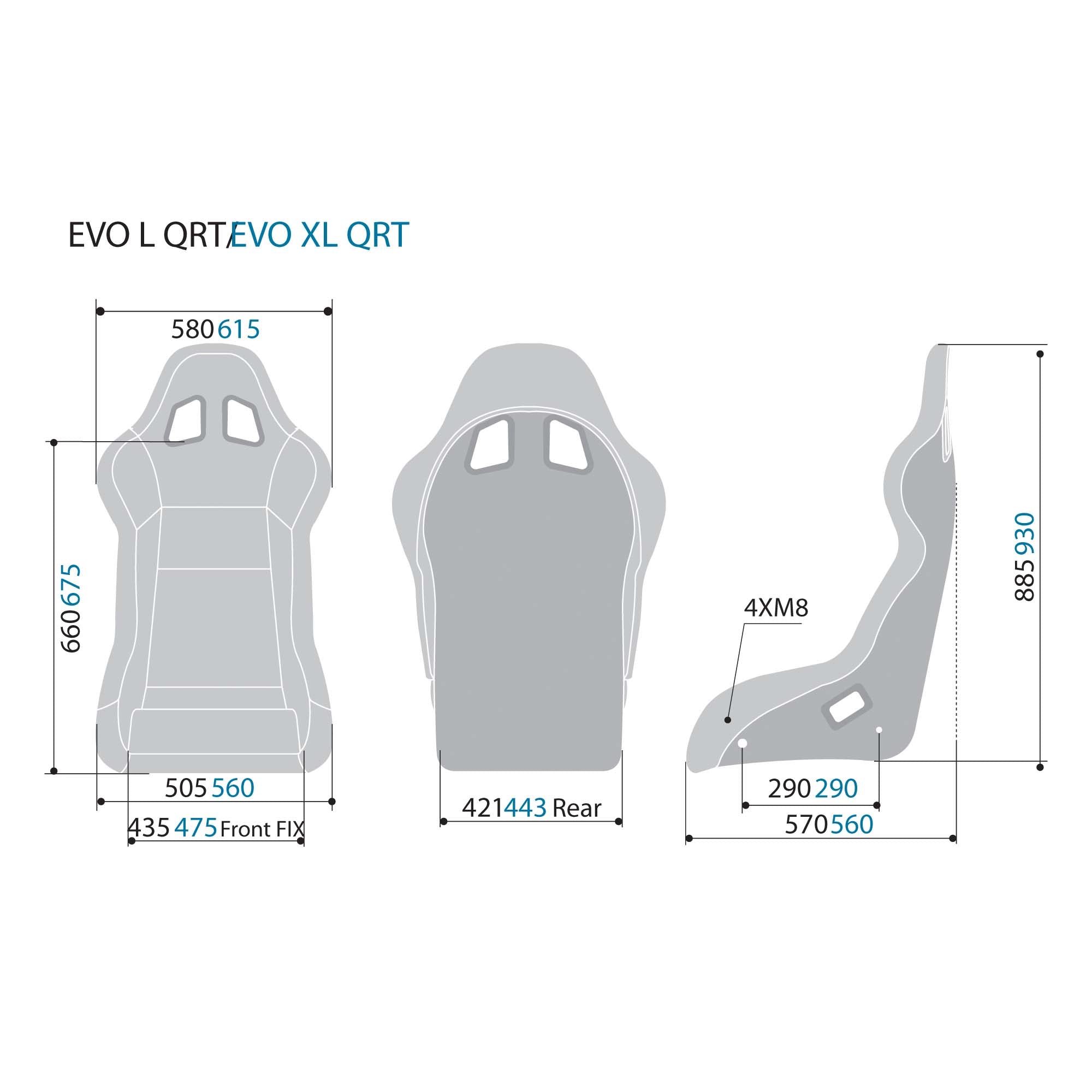 Sparco Evo L QRT X Fiberglass Racing Seat