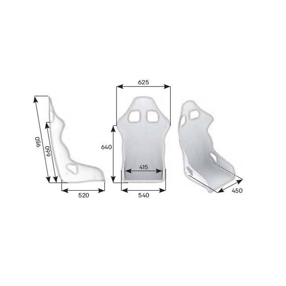 OMP TRS-E XL Racing Seat