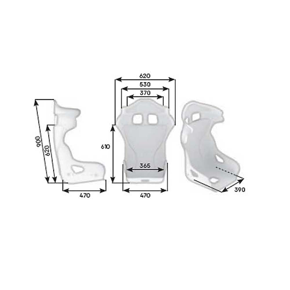OMP HRC-R Fiberglass Racing Seat
