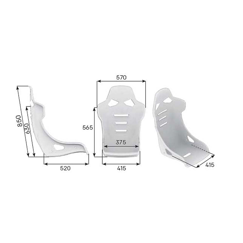 OMP RT-Carbon Racing Seat - Leather