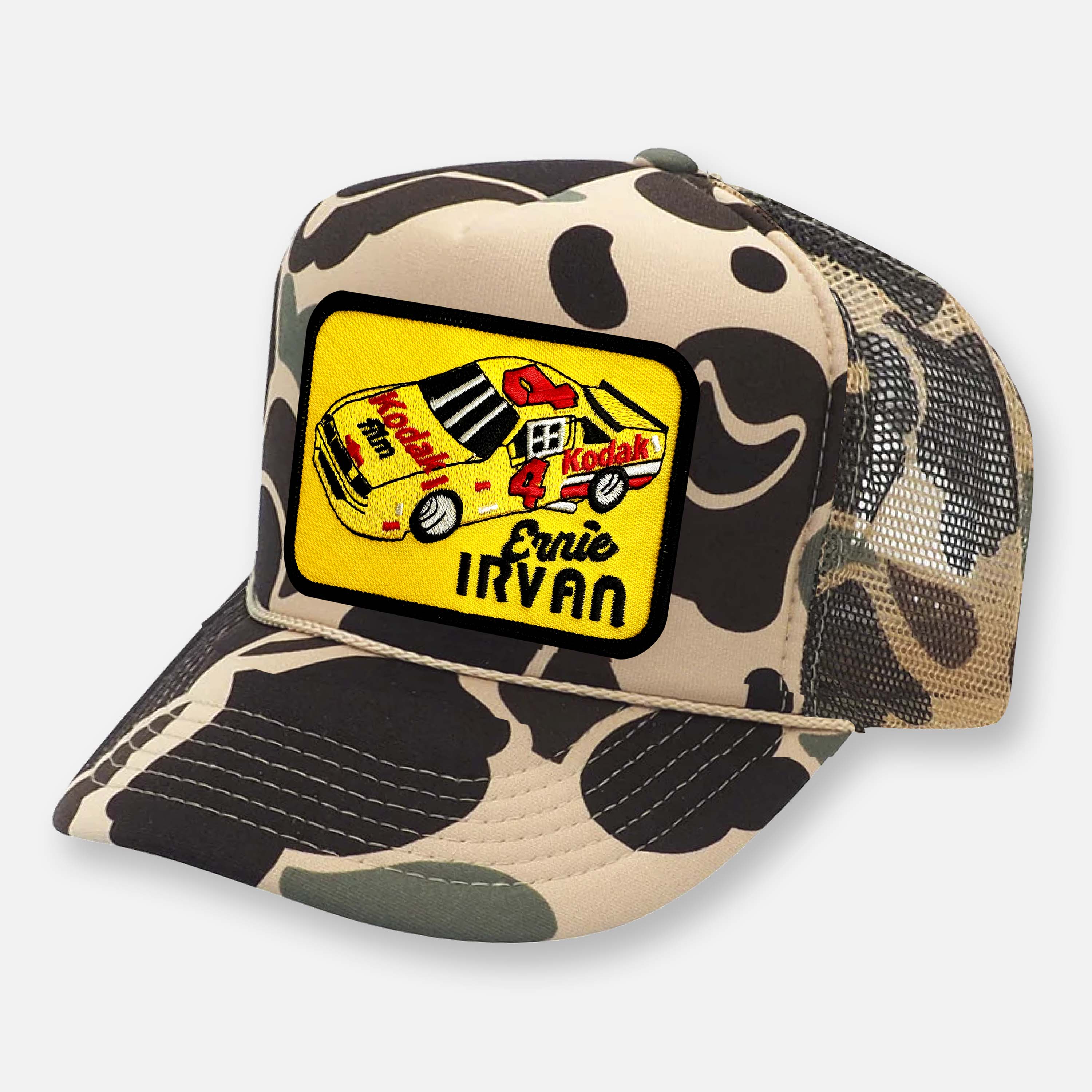 SWERVIN' IRVAN NASCAR TEAM PATCH HAT
