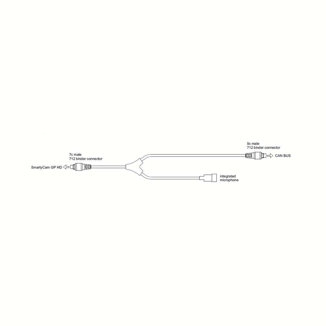 AIM SmartyCam CAN Cable with External Microphone