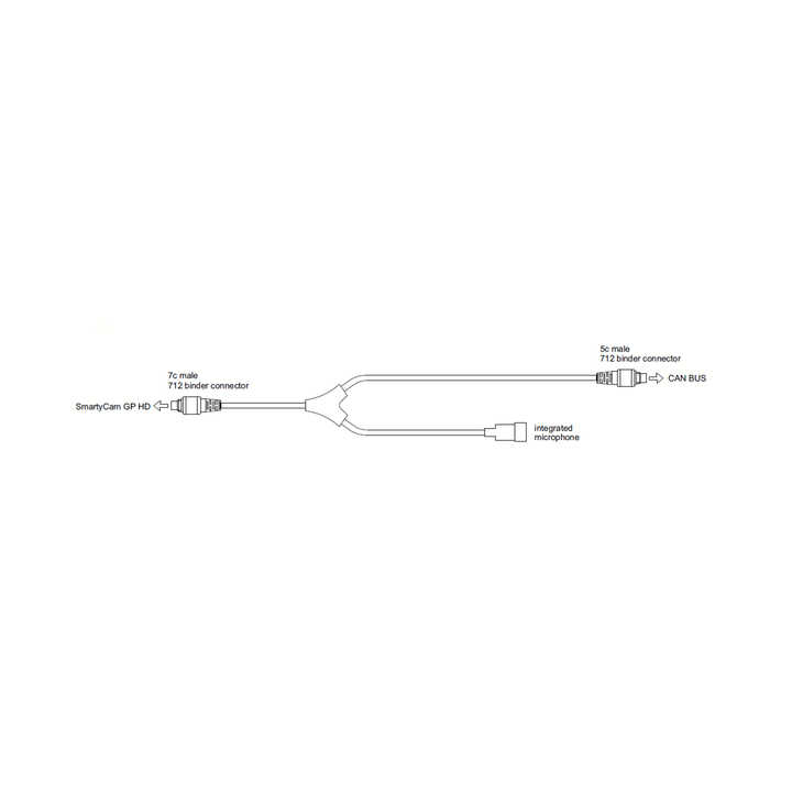 AIM SmartyCam CAN Cable with External Microphone