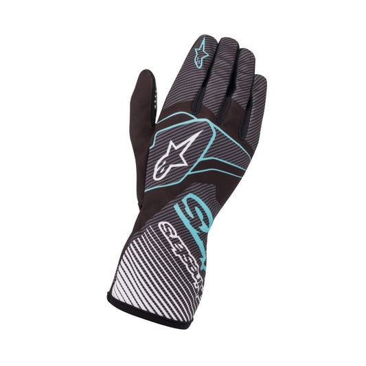 Alpinestars Tech-1 K Race S v2 Youth Karting Gloves - Carbon - FastLap Supply