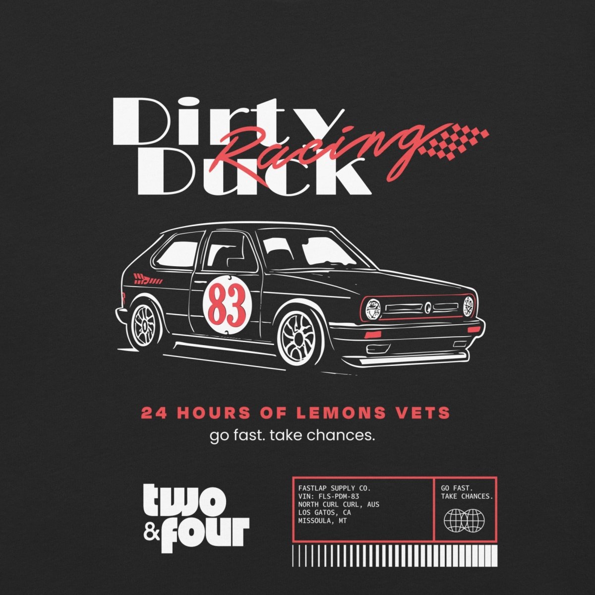 Dirty Duck Racing - Heavyweight t-shirt - FastLap Supply
