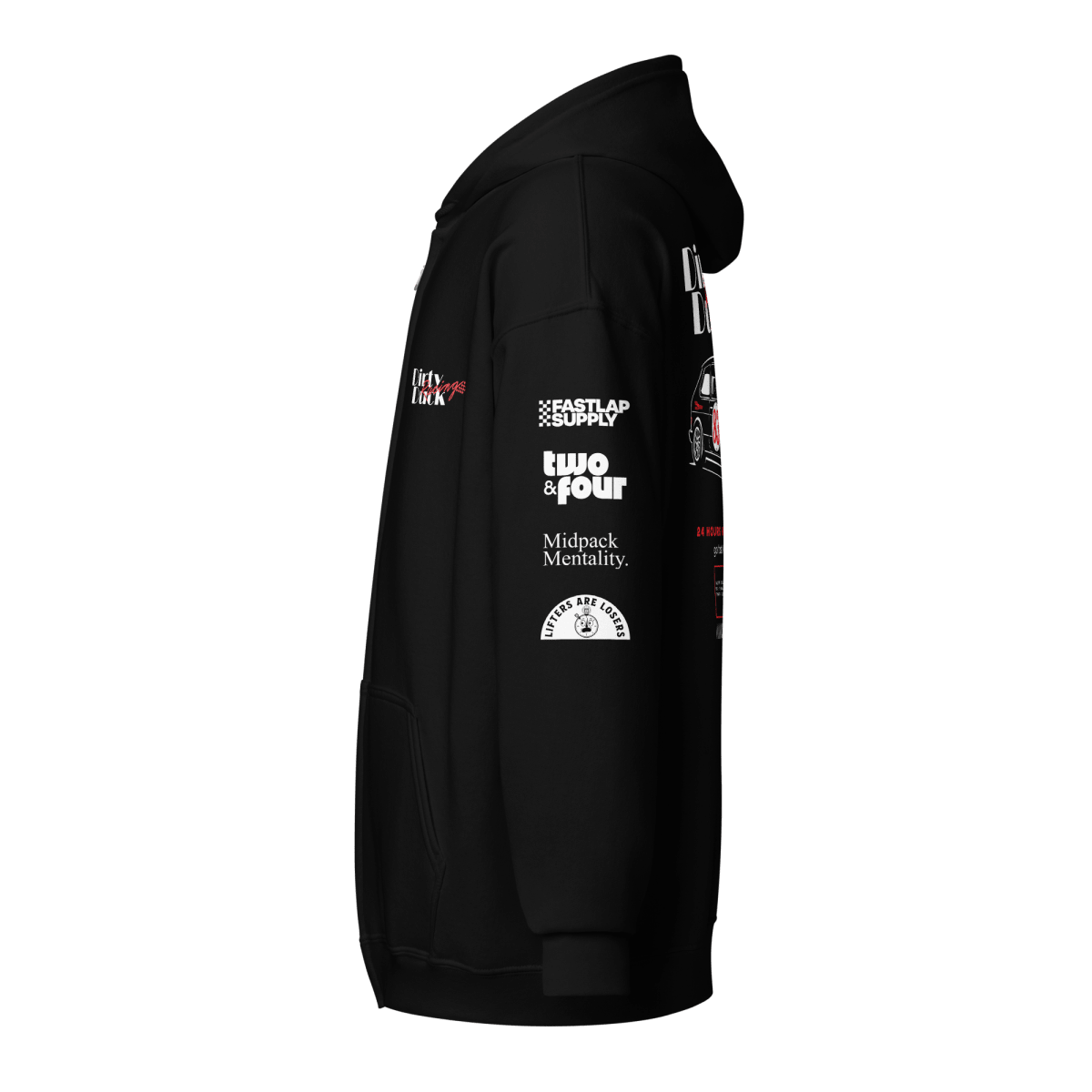 Dirty Duck Racing - Heavyweight Zip Hoodie - FastLap Supply