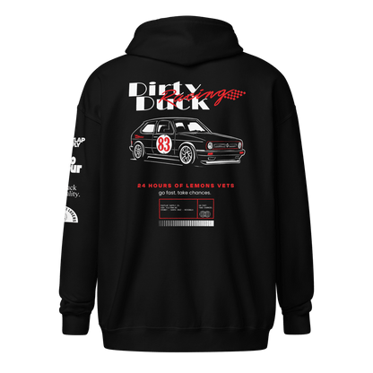 Dirty Duck Racing - Heavyweight Zip Hoodie - FastLap Supply