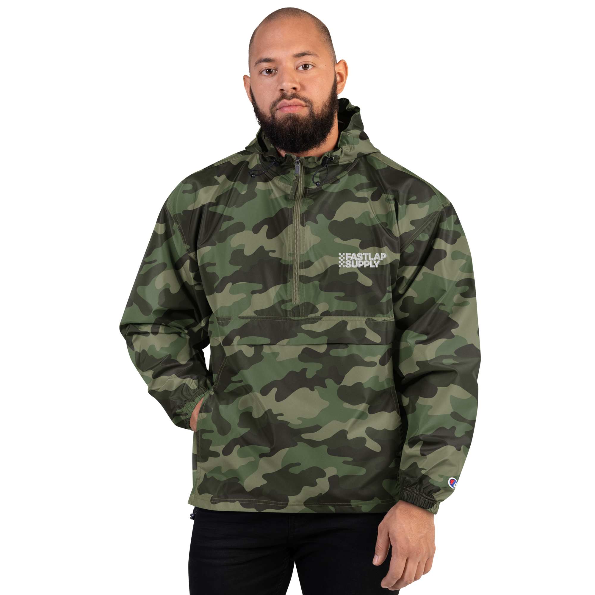 FastLap Supply - Embroidered Champion Packable Jacket