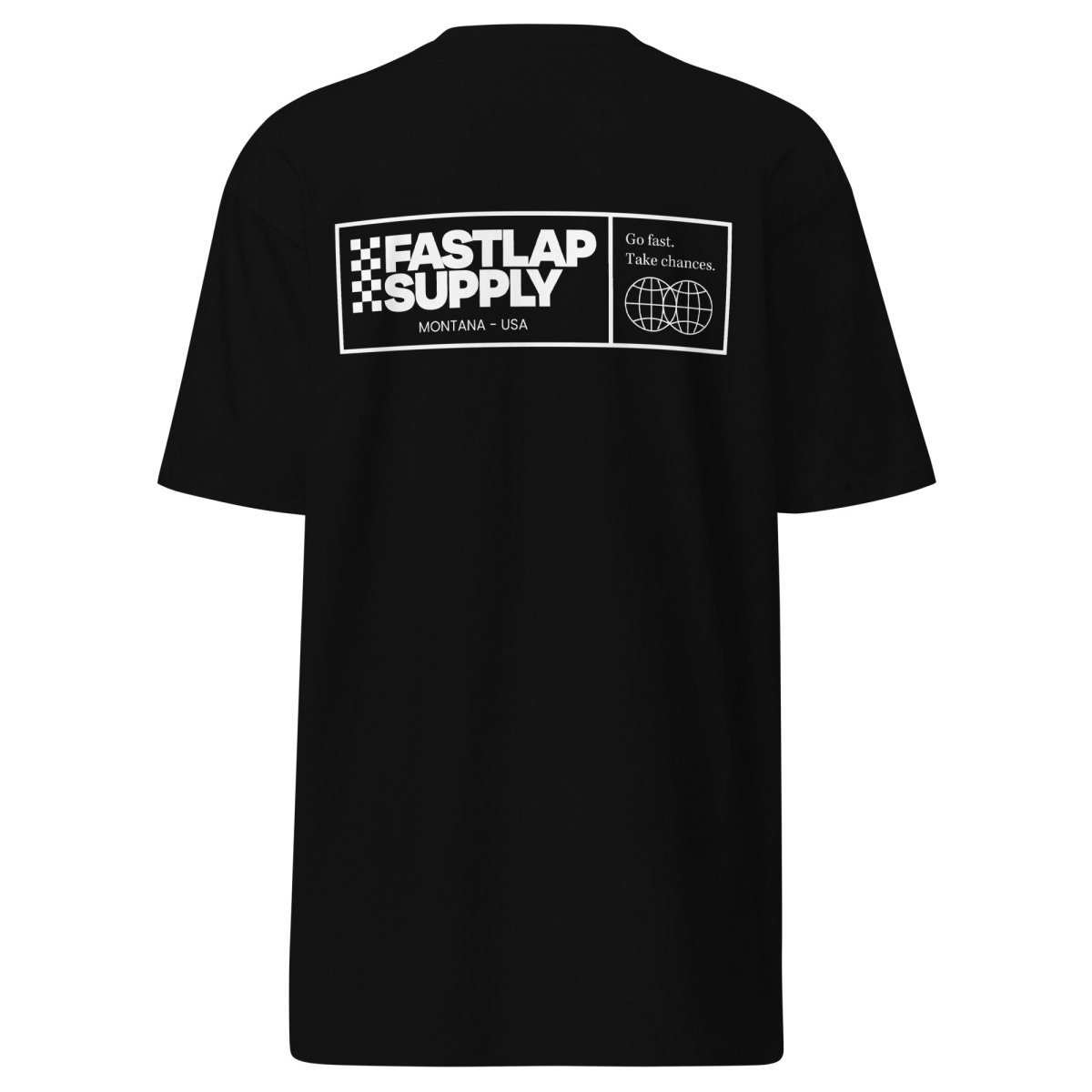FastLap Supply Go Fast. Take Chances. - premium heavyweight T-Shirt - FastLap Supply