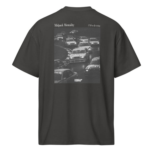 FastLap Supply Midpack in the Rain - boxy tee - FastLap Supply