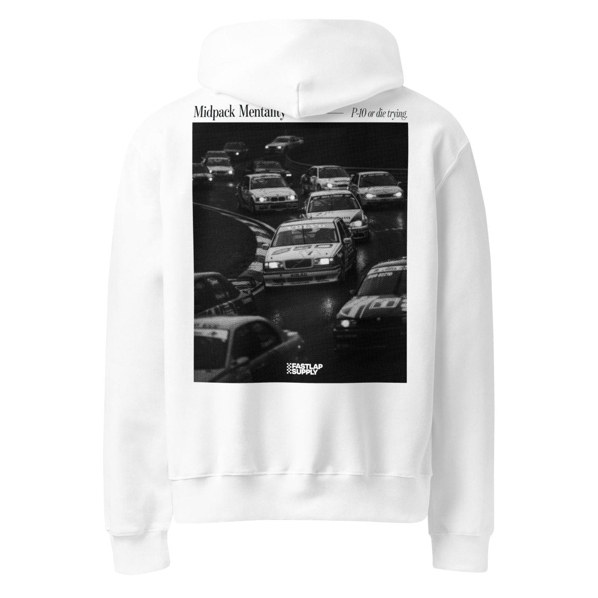 FastLap Supply Midpack in the Rain - Heavyweight Hoodie - FastLap Supply