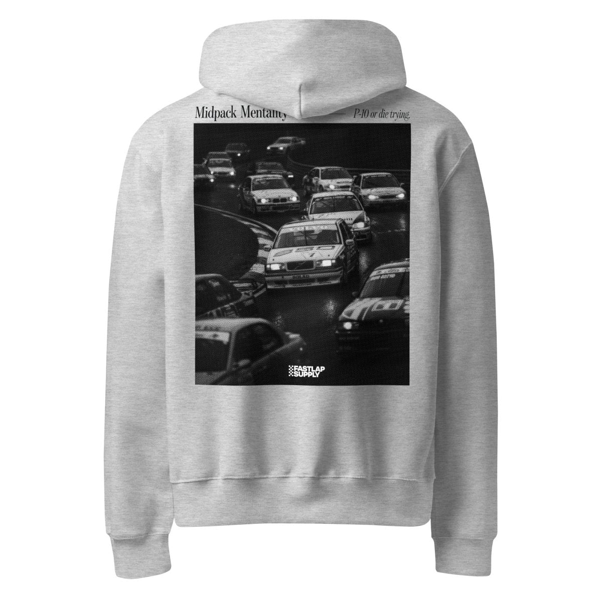 FastLap Supply Midpack in the Rain - Heavyweight Hoodie - FastLap Supply