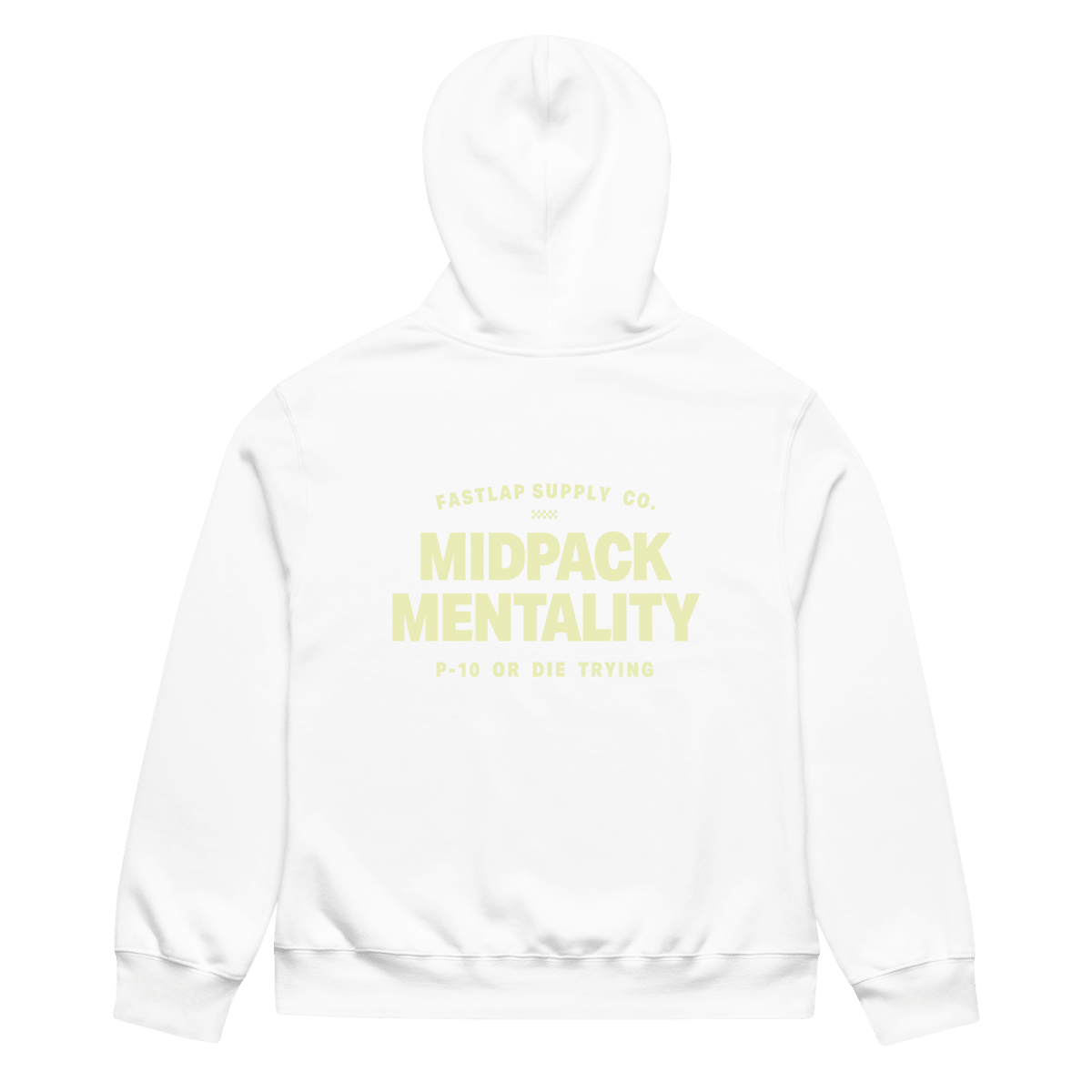 FastLap Supply - MidPack Mentality - oversized heavyweight hoodie - FastLap Supply
