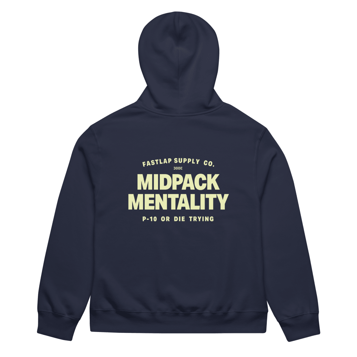 FastLap Supply - MidPack Mentality - oversized heavyweight hoodie - FastLap Supply