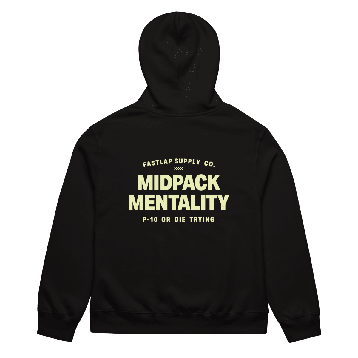 FastLap Supply - MidPack Mentality - oversized heavyweight hoodie - FastLap Supply