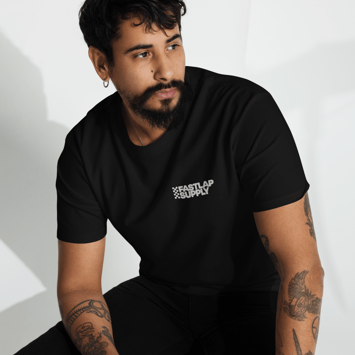 FastLap Supply Podium Embroidered Heavyweight Tee - FastLap Supply